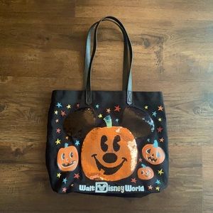 Disney Mickey Halloween Sequins Tote Bag